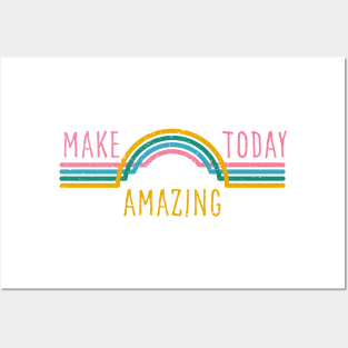 Make today amazing. Motivational design. Posters and Art